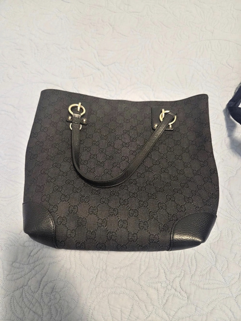 Gucci Abbey D-Ring Tote Black Tote Bag